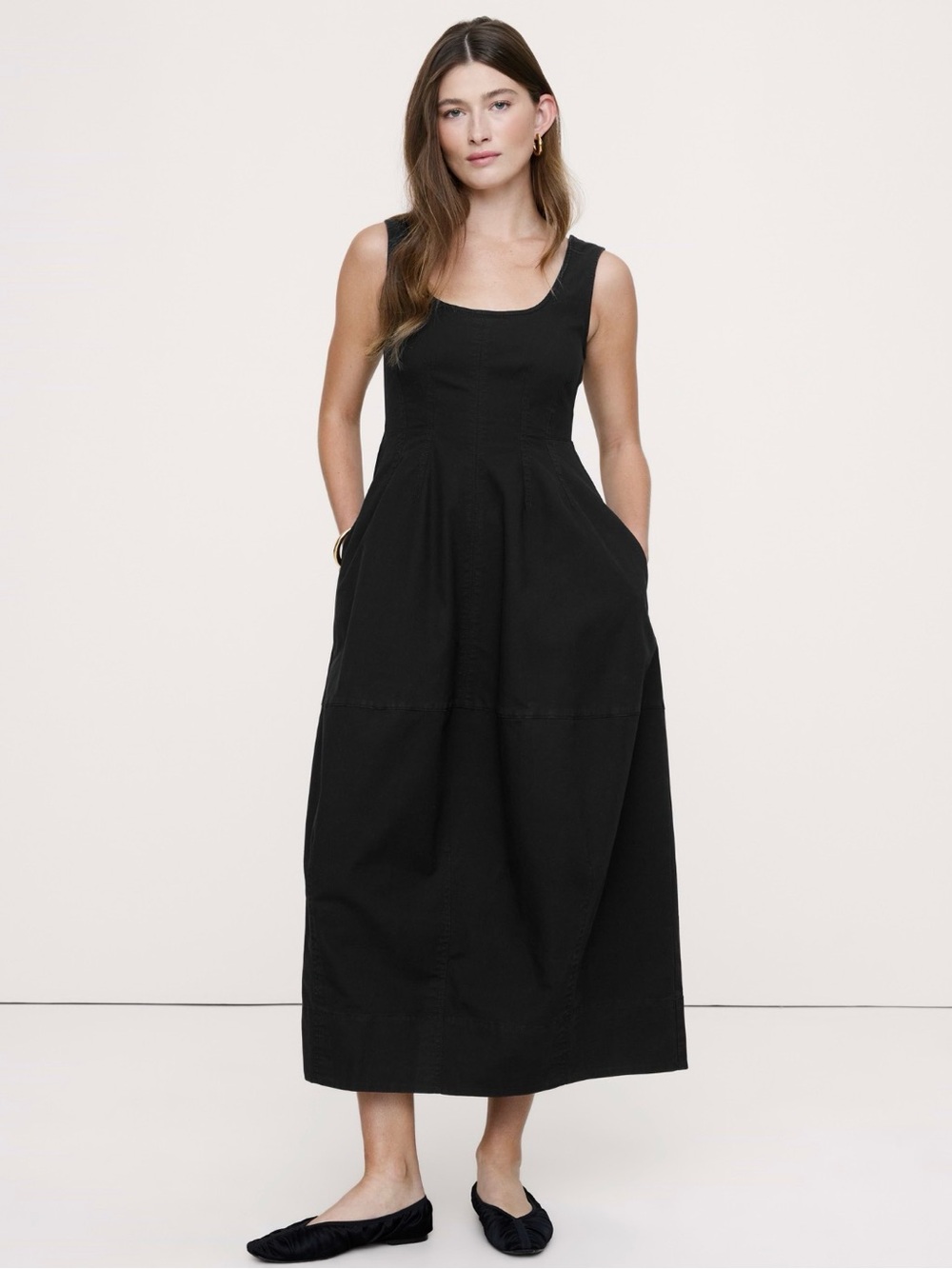 NWT Banana Republic Cotton Barrel Dress
